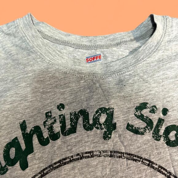 Vintage Soffe Fighting Sioux Graphic Tee – Grey – Size WMNS Medium - Picture 3 of 3